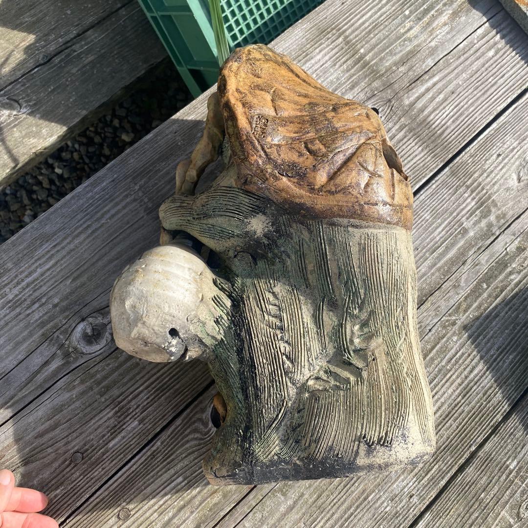 狸の陶器置物 約40cm 信楽焼