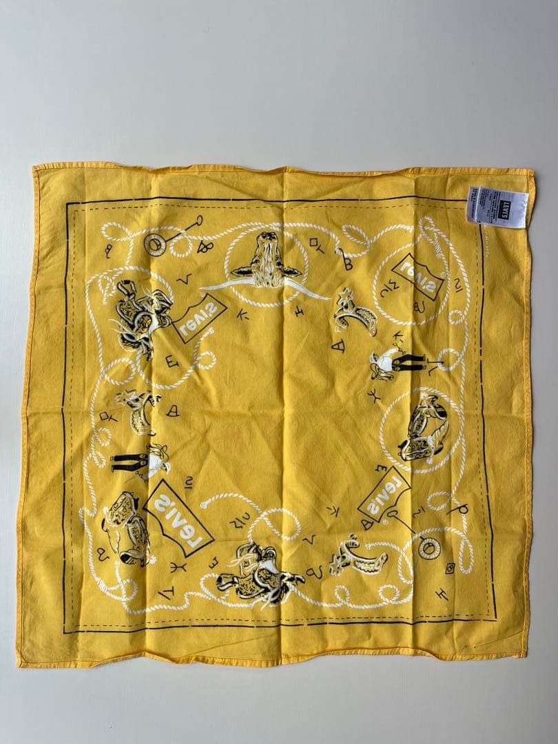 【イエロー様】専用 レア LVC イタリア製 ウエスタン　バンダナ サドルマン