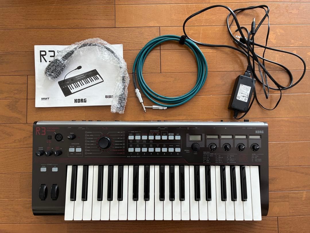 ケース・シールド付】KORG R3 シンセサイザー ボコーダー 37鍵