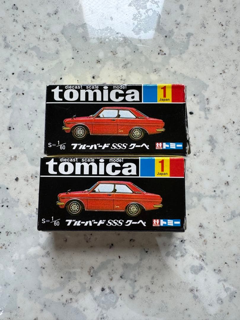 トミカ　黒箱　(激レア) ブルーバードSSSクーペ　2台セット トミカ 黒箱 (激レア) ブルーバードSSSクーペ 2台セット 2025年最新