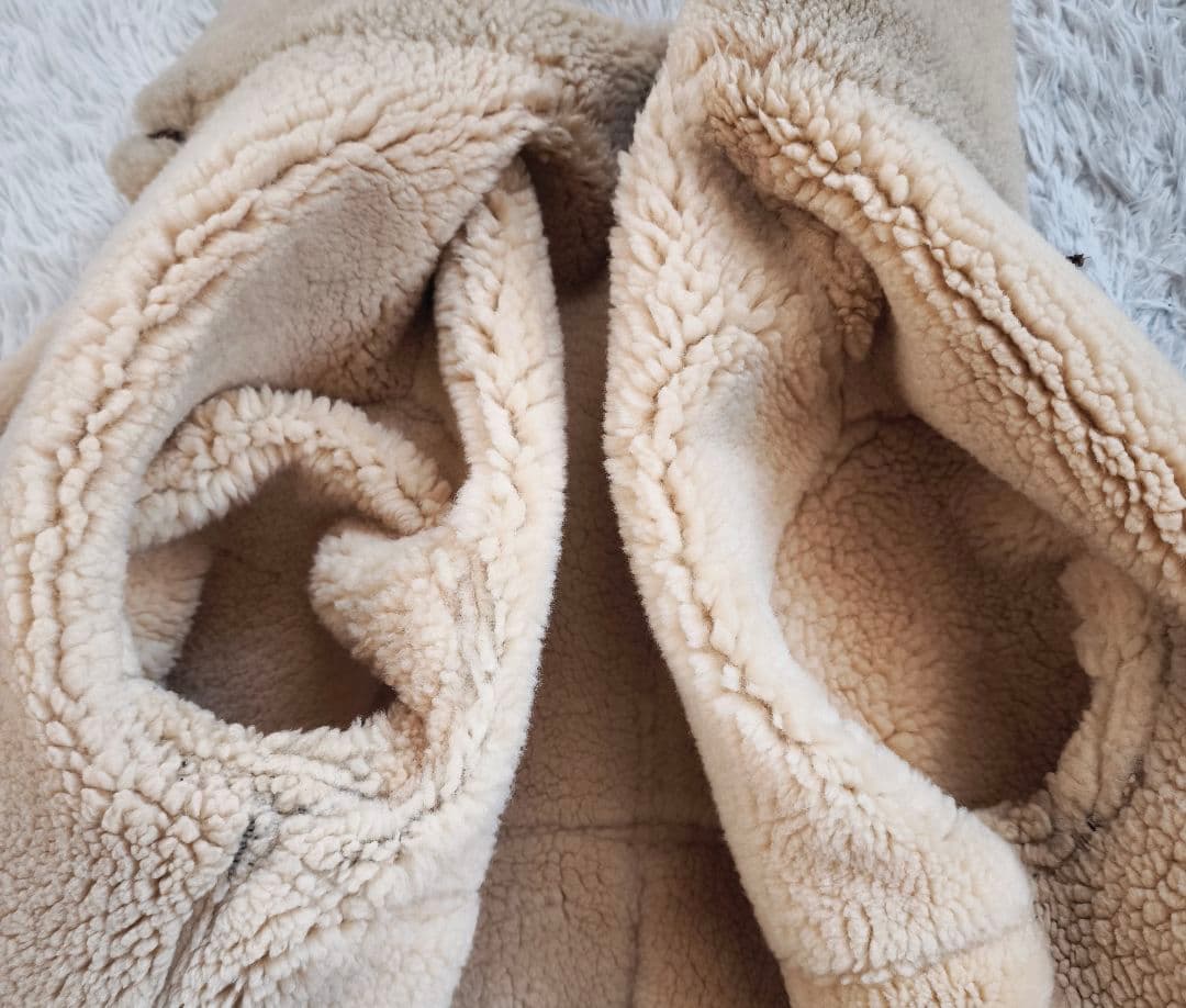 訳あり 激レア】アビレックス ムートンジャケット B3 本革 裏地ボア M