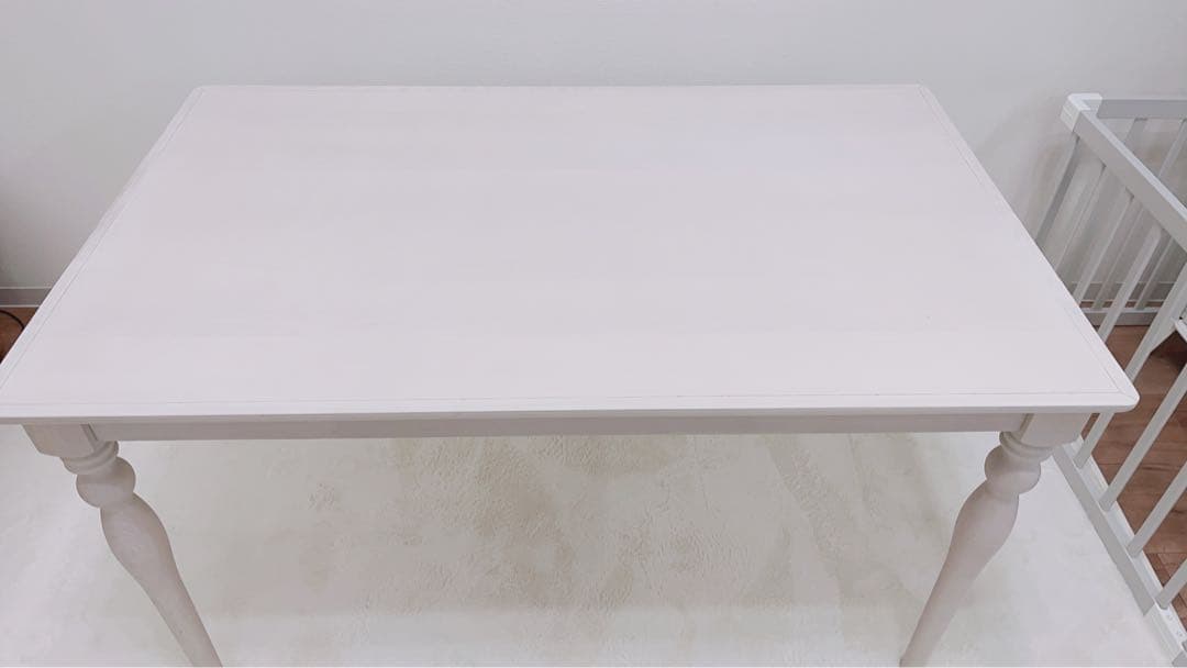 Francfranc アルパ ダイニングテーブル w1300 ホワイト