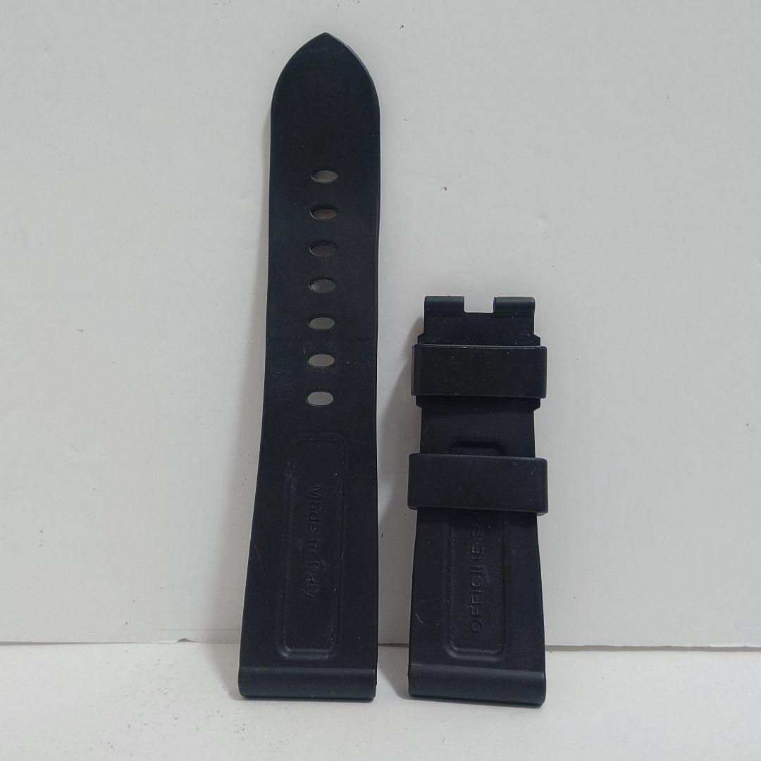 パネライ 腕時計 ベルト 替えベルト ラバーベルト ストラップ 純正 24mm