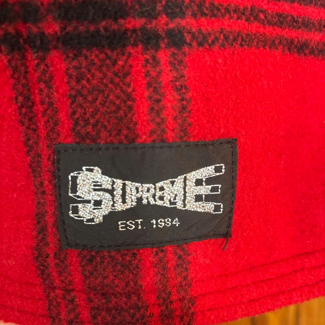 Supreme チェック柄 ジップアップジャケット