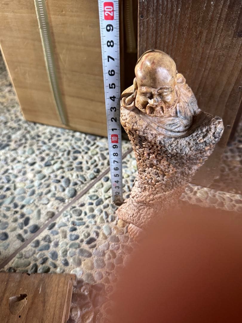 ‼️年末激安コメOK‼️リサイクルFORT‼️中国品買取④‼️唐物石製寿老人物図立像‼️