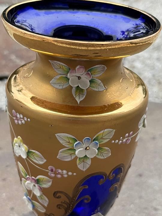 ボヘミアングラス エーゲルマン 「ハイエナメル」花瓶 - メルカリ