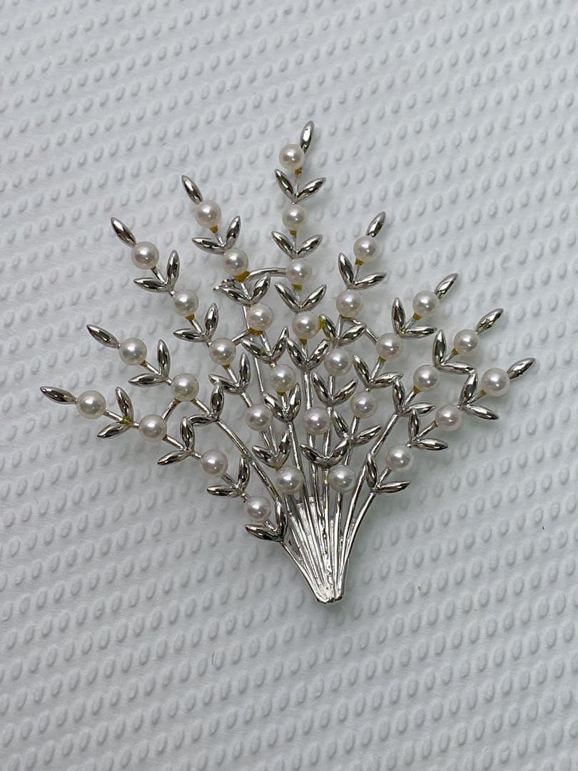 アコヤパール ブローチ 本真珠 SILVER ベビーパール 上品 フォーマル