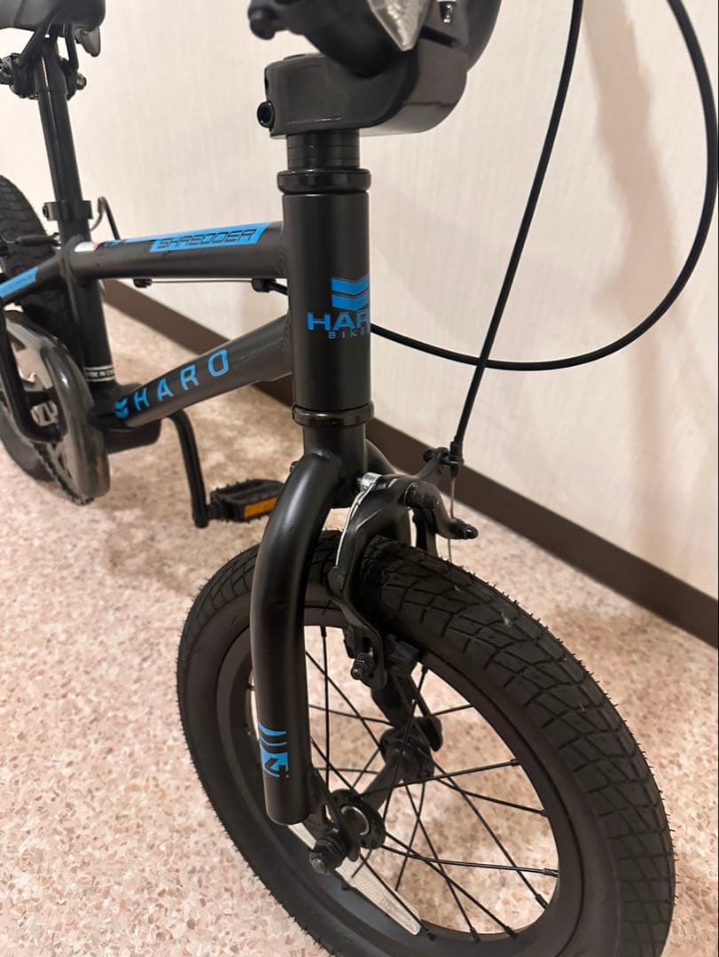 HARO BMX バイク ブラック・ブルー　14イン補助輪　　渋谷区引き取り限定
