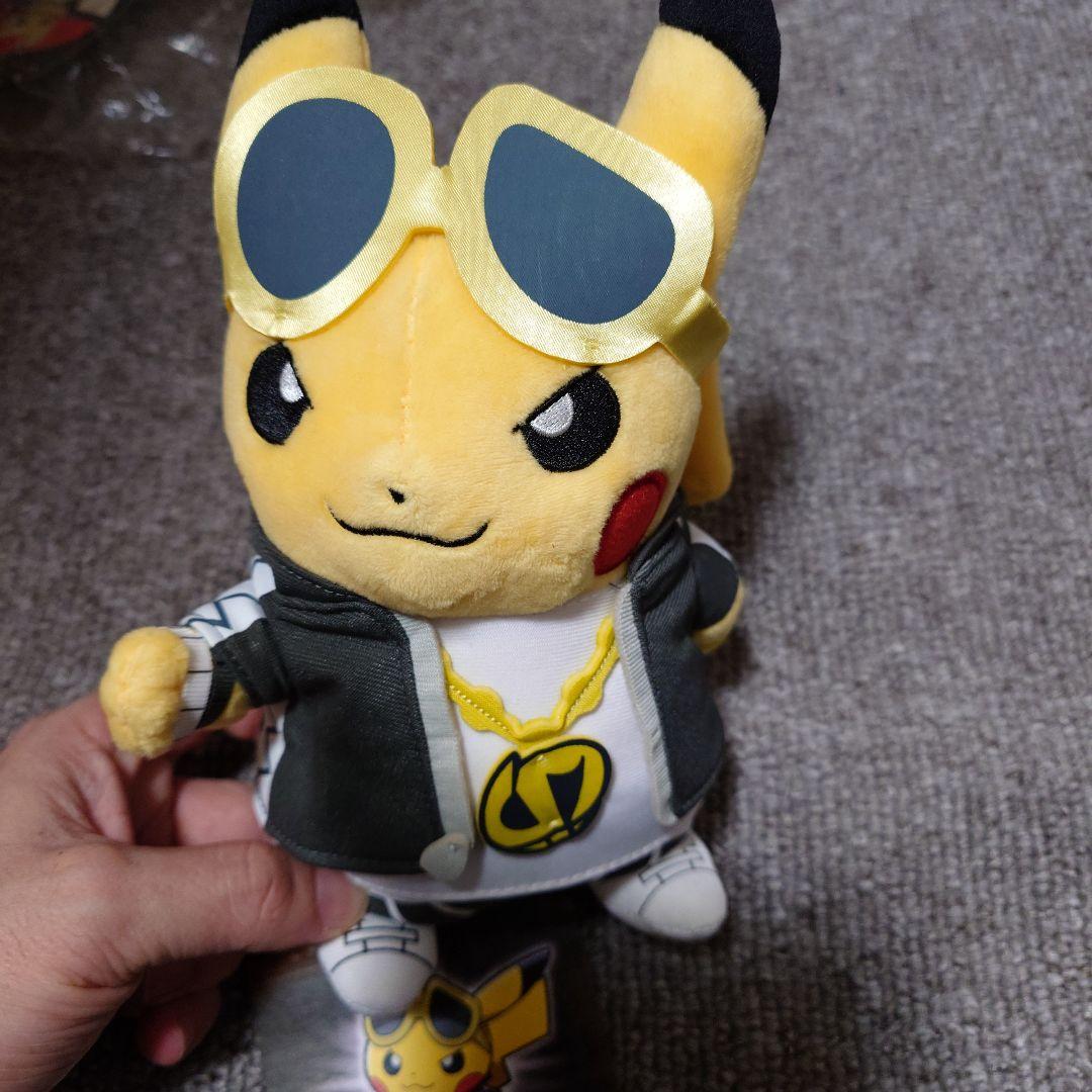 ボスごっこピカチュウ　ぬいぐるみ　グズマスカル団　タグ付き