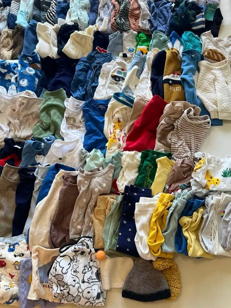 【160着以上！】子ども服まとめ売り 男の子 オールシーズン 新生児～90サイズ