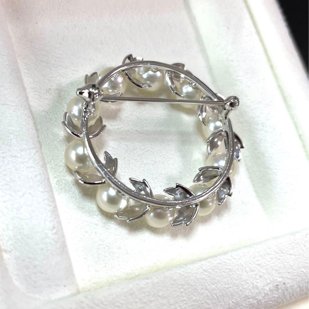 ミキモト ブローチ 葉彫り 入学式 卒業式 結婚式 刻印 ブランド 本体