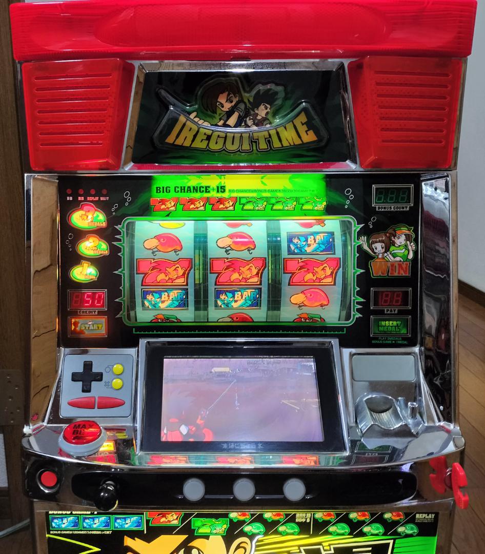 パチスロ実機】メーシー☆バクチョウ 爆釣【コイン不要機付】4号機