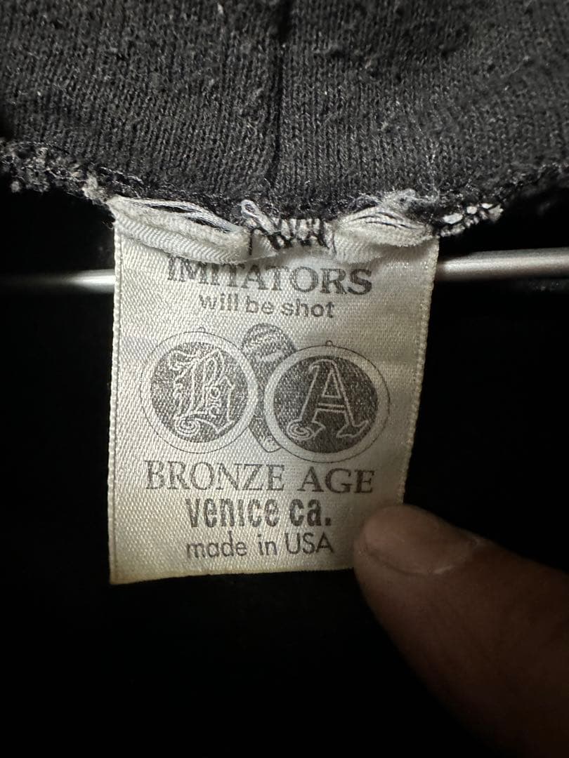【レア】90s BRONZE AGE パーカー Made in USA製
