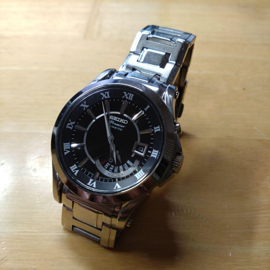 SEIKO KINETIC Premier 5M54-0AA0【二次電池交換済】