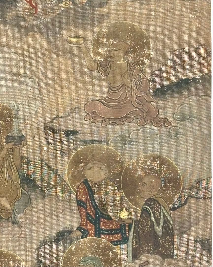 十六羅漢図」江戸時代筆 1枚|仏教美術 仏像 和本 古