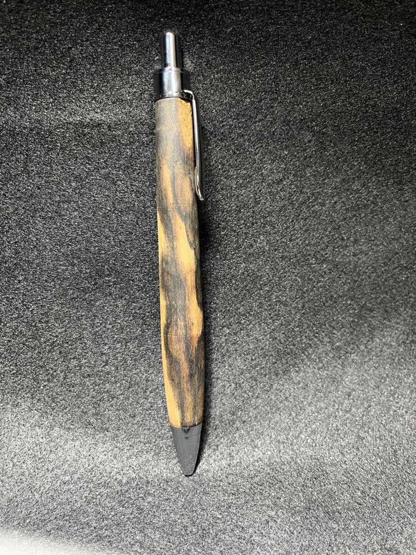 黒柿孔雀杢ボールペン