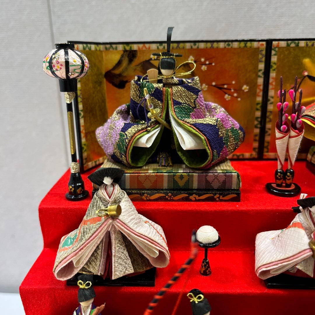 y0114-43雛人形セット　めご雛　まりこ作　和紙