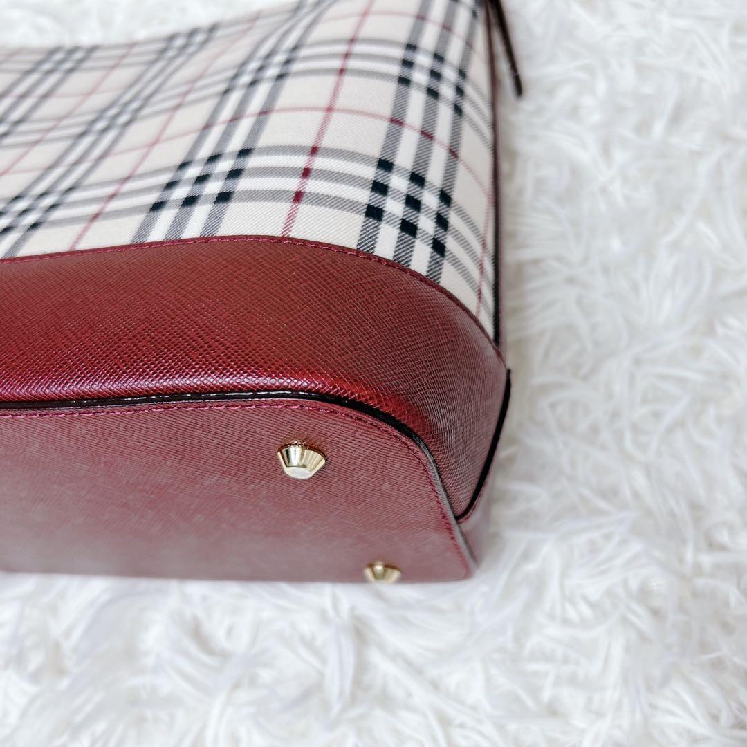 BURBERRY バーバリー ノバチェック キャンバス レザー ワンショルダー