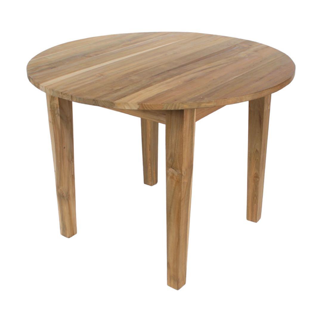 【ユさま専用】ダイニングテーブル 古材 チーク 木製 円形