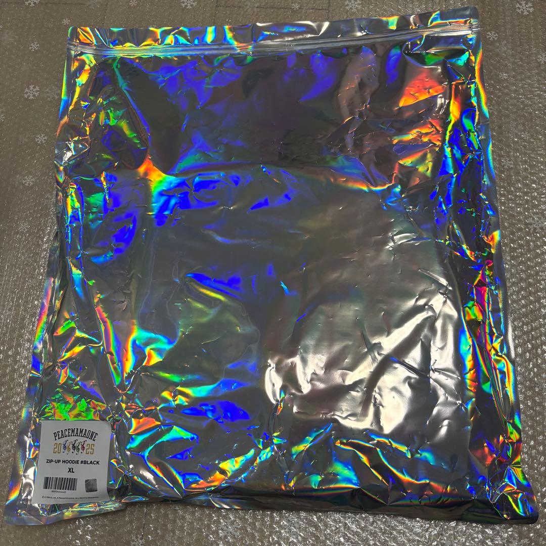 GDRAGON PEACEMAMAONE ジップアップフーディー 黒 XLサイズ