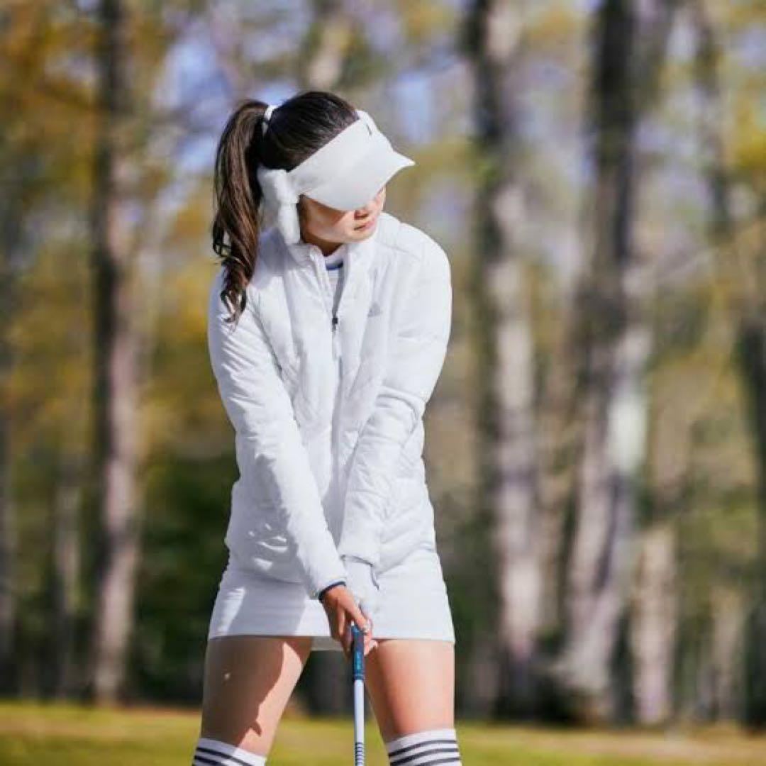 新品　Mサイズ　アディダスゴルフ　中綿　ジャケットスカートセットアップ