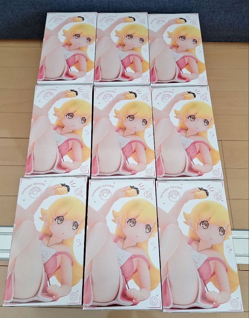 物語シリーズ 忍野忍 フィギュア ふぃぐきゅーぶ　9個セット