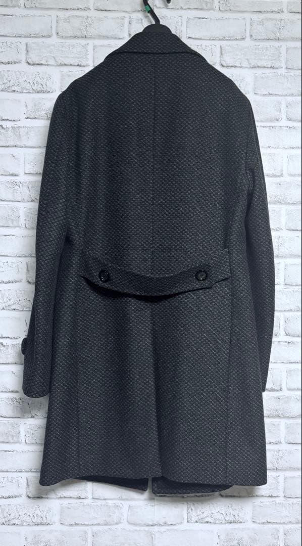 最終価格【カシミヤ混/上質ワッフル織】タリアトーレ アルスターコート 定価15万