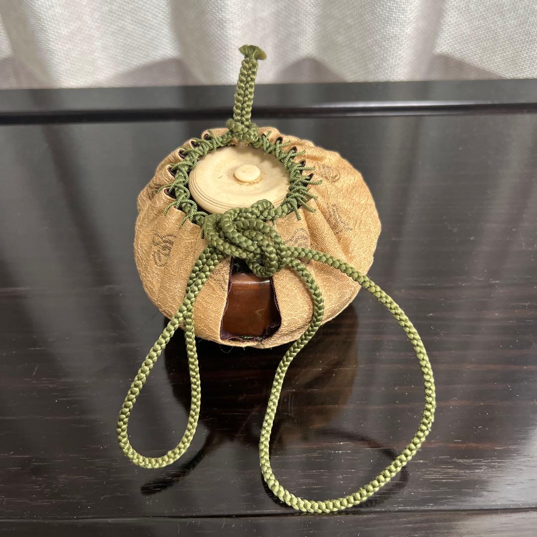 お値下げしました# 骨董茶入れお仕服有り