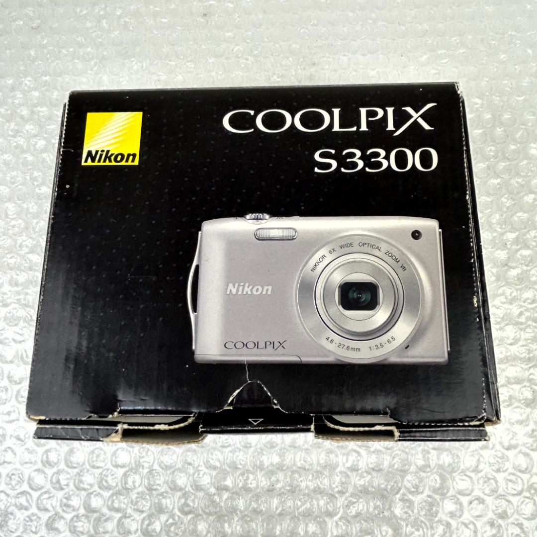 ジャンク扱い】Nikon COOLPIX S3300 デジカメ 元箱・取説付