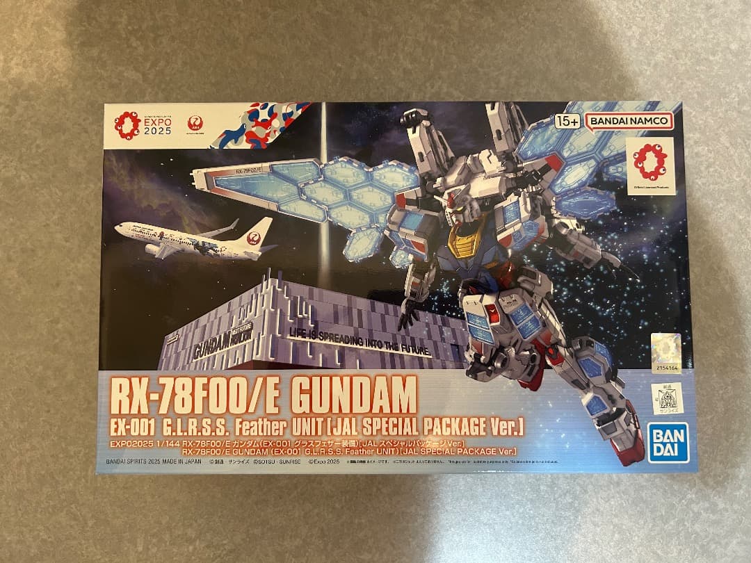 新品 RX-78F00/E ガンダム JALコラボ 特別パッケージ 大阪関西万博