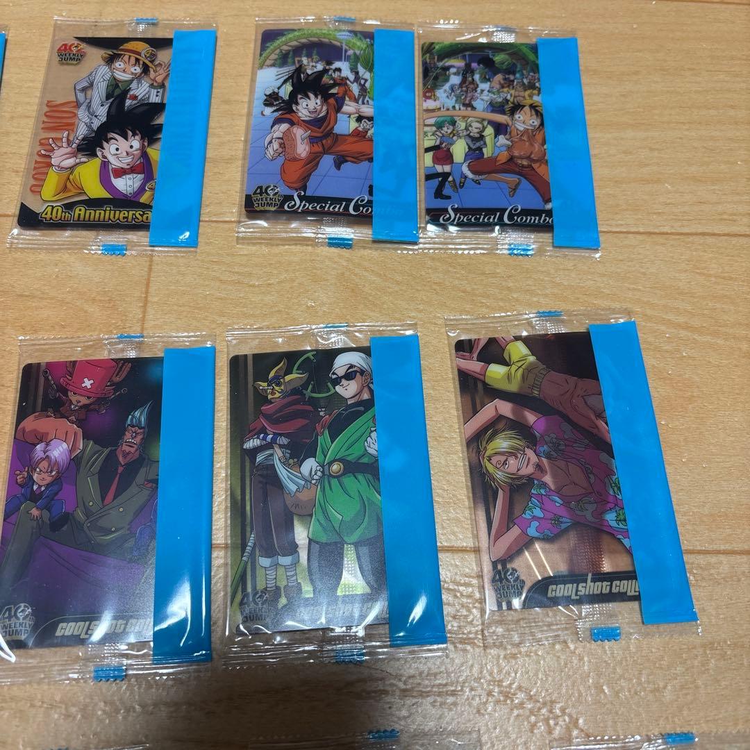 ドラゴンボール×ワンピース ジャンプ40周年森永ウエハースカード 未
