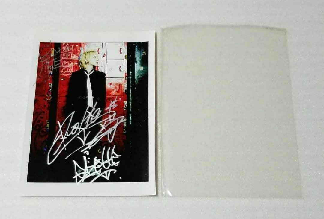 当選品】ガゼット ルキ サイン入り写真 【流鬼the GazettE】V系希少