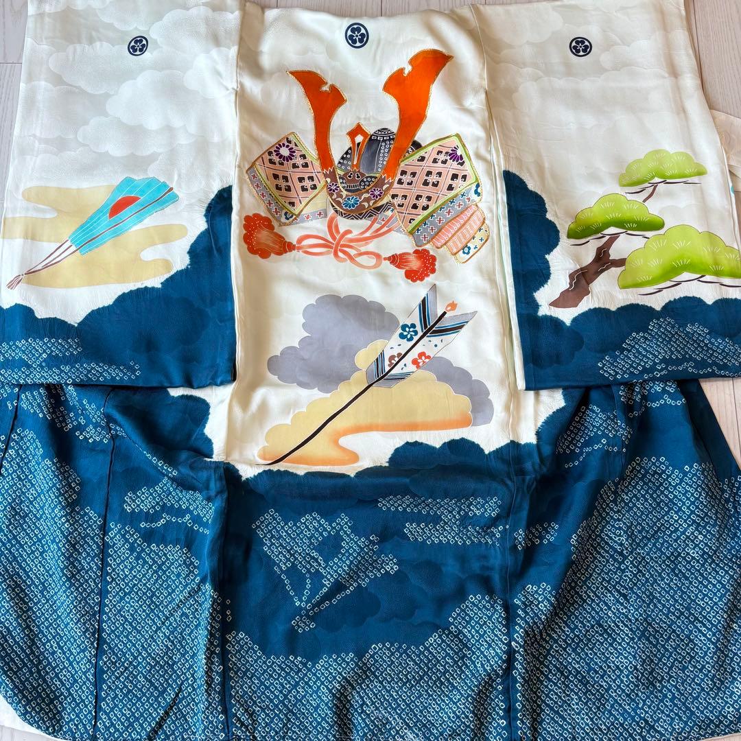 七五三 着物　産着　男の子　美品　襦袢付き