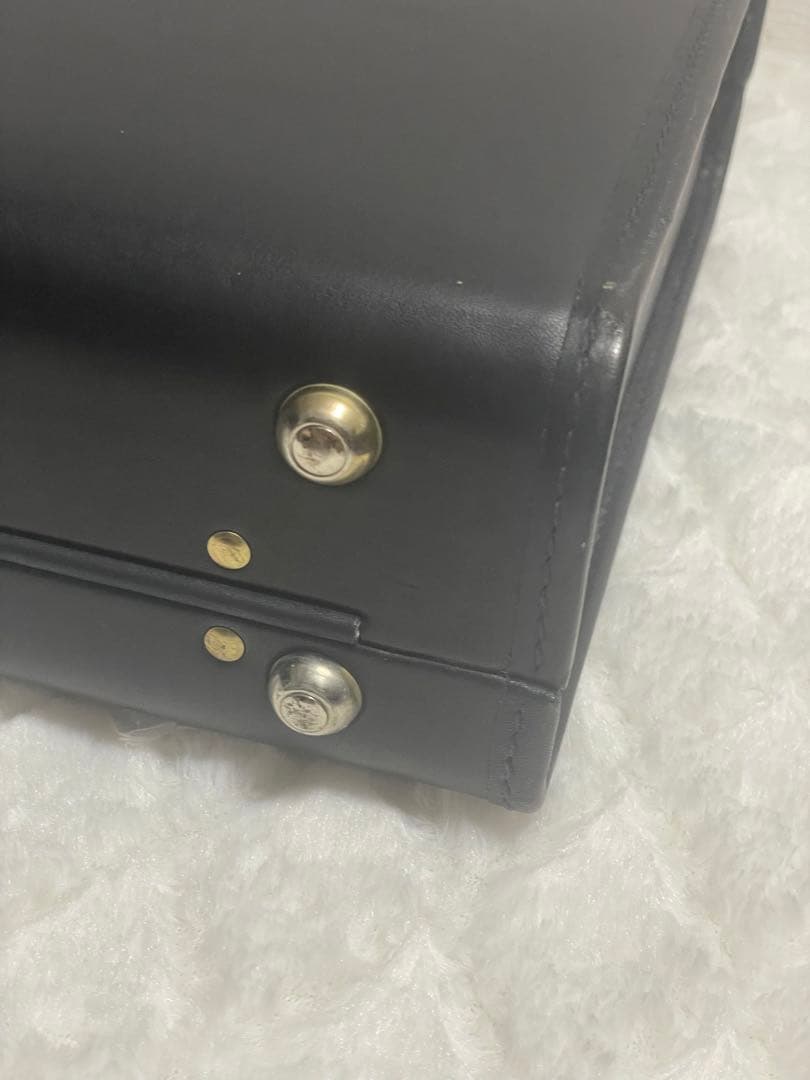 【激レア】COACH コーチ 黒 レザー アタッシュケース ダイヤルロック 鍵付