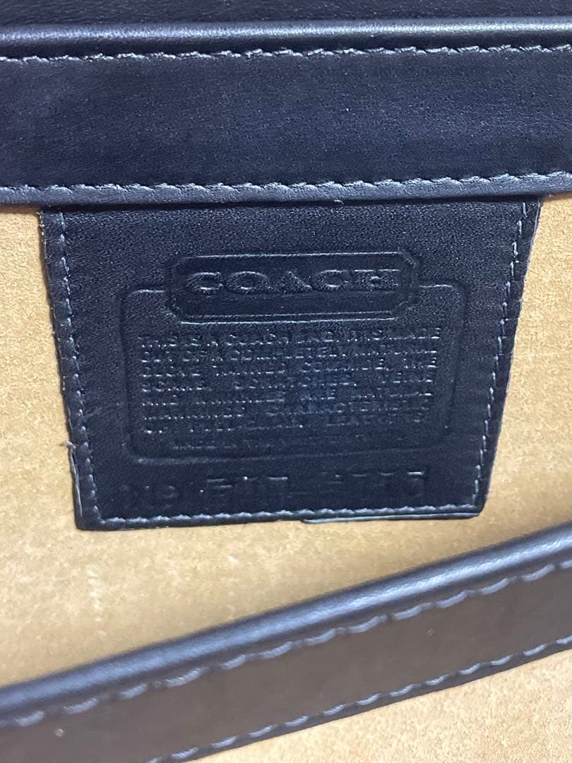 【激レア】COACH コーチ 黒 レザー アタッシュケース ダイヤルロック 鍵付