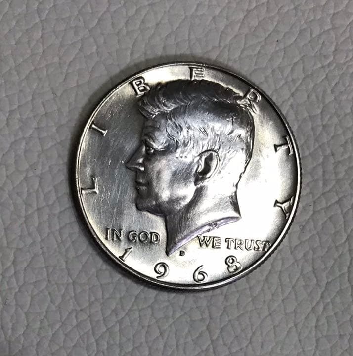 ハーフダラー銀貨（銀含有率40%）1968年 - メルカリ