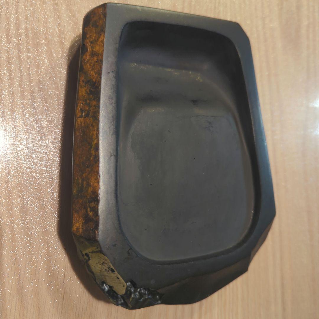 屋久島　天然硯（銹水石）秀命