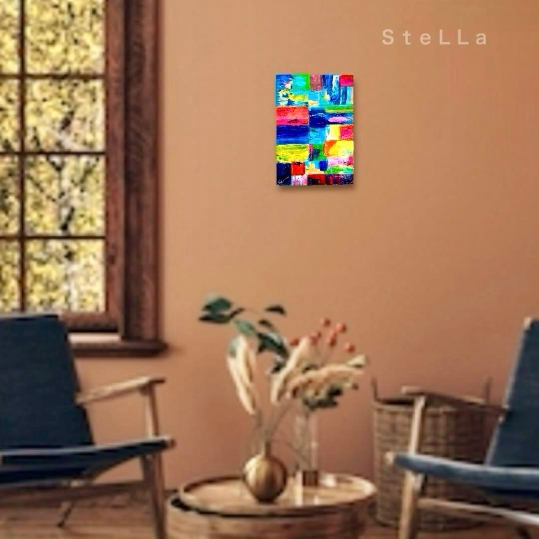 現代アート　北欧アート　カラフル　ビビッド　お祝い　玄関　リビング　絵画　店舗