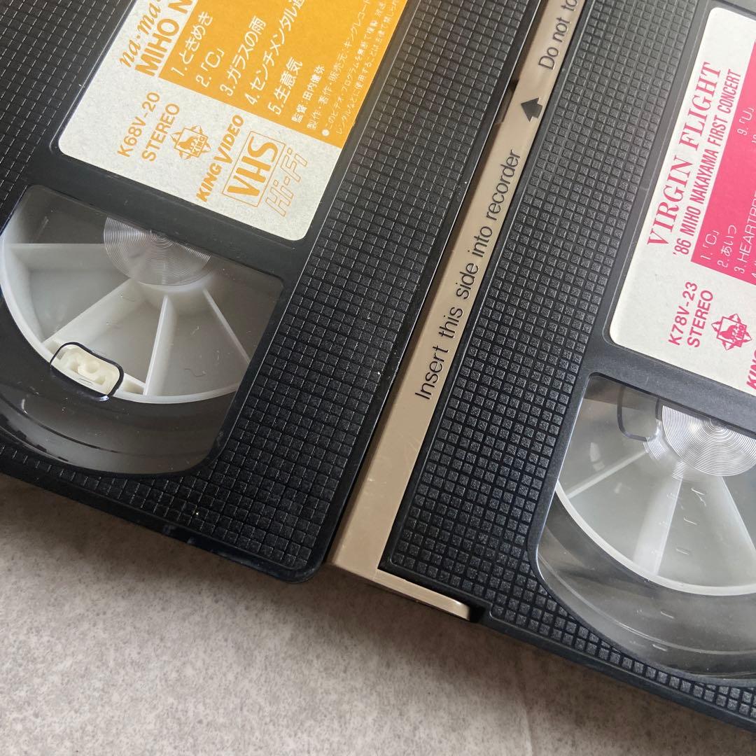 中山美穂　VHS 2本セット　86年　ビデオ　昭和アイドル　ファーストコンサート