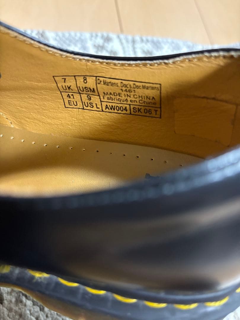 Dr.Martens 1461 3ホール UK8 黒 ブラック マーチン