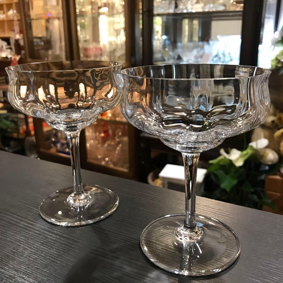 人気☆美しいオールドバカラBACCARATカプリCapriシャンパンクープ