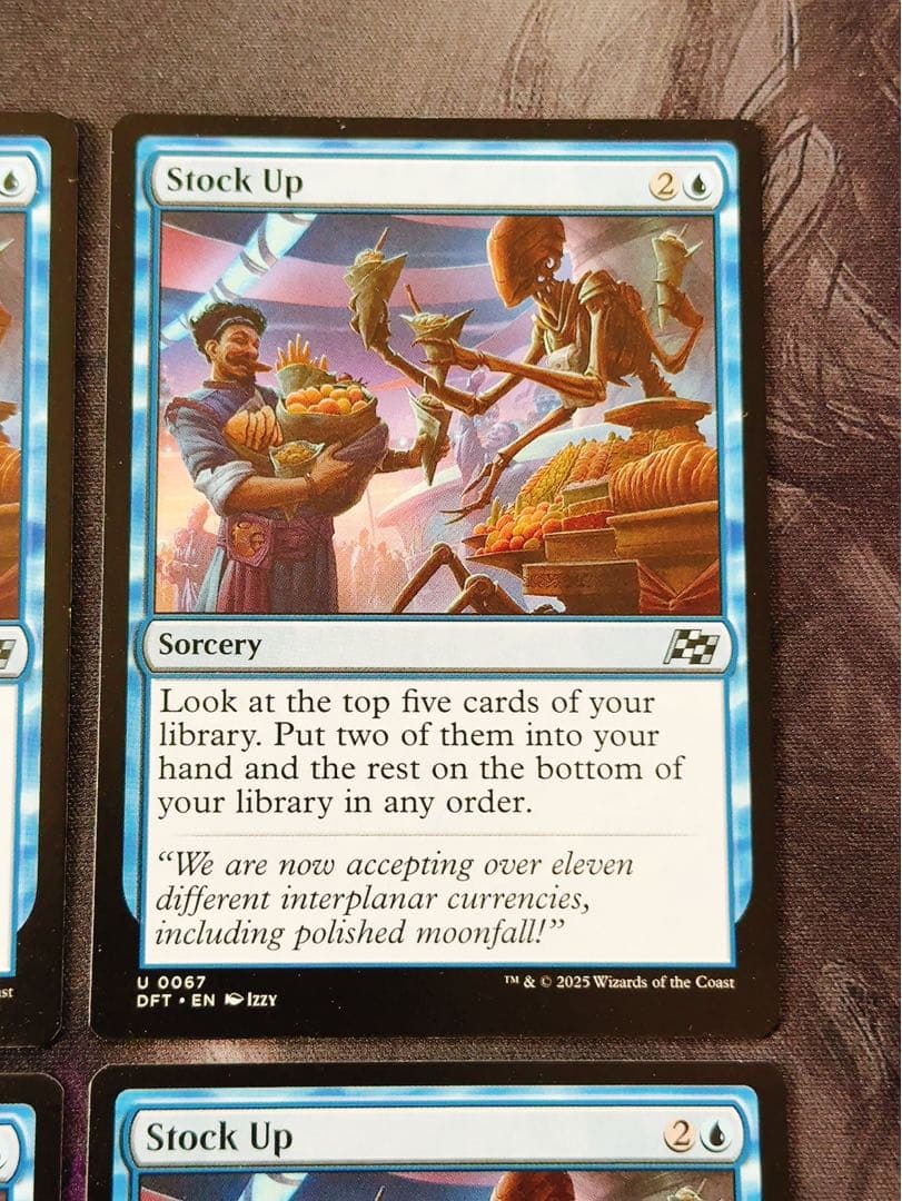 食糧補充　英語　4枚セット