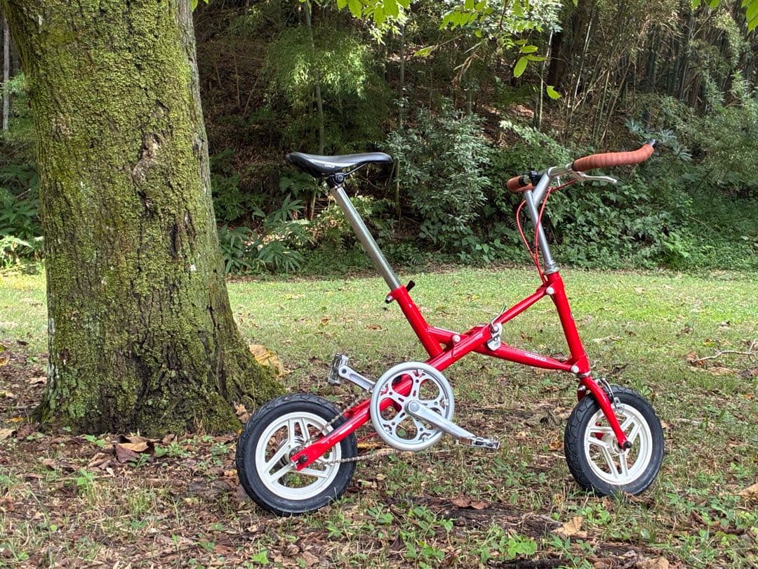 ブリヂストン トランジット コンパクト 折りたたみ自転車 赤 引き取り限定