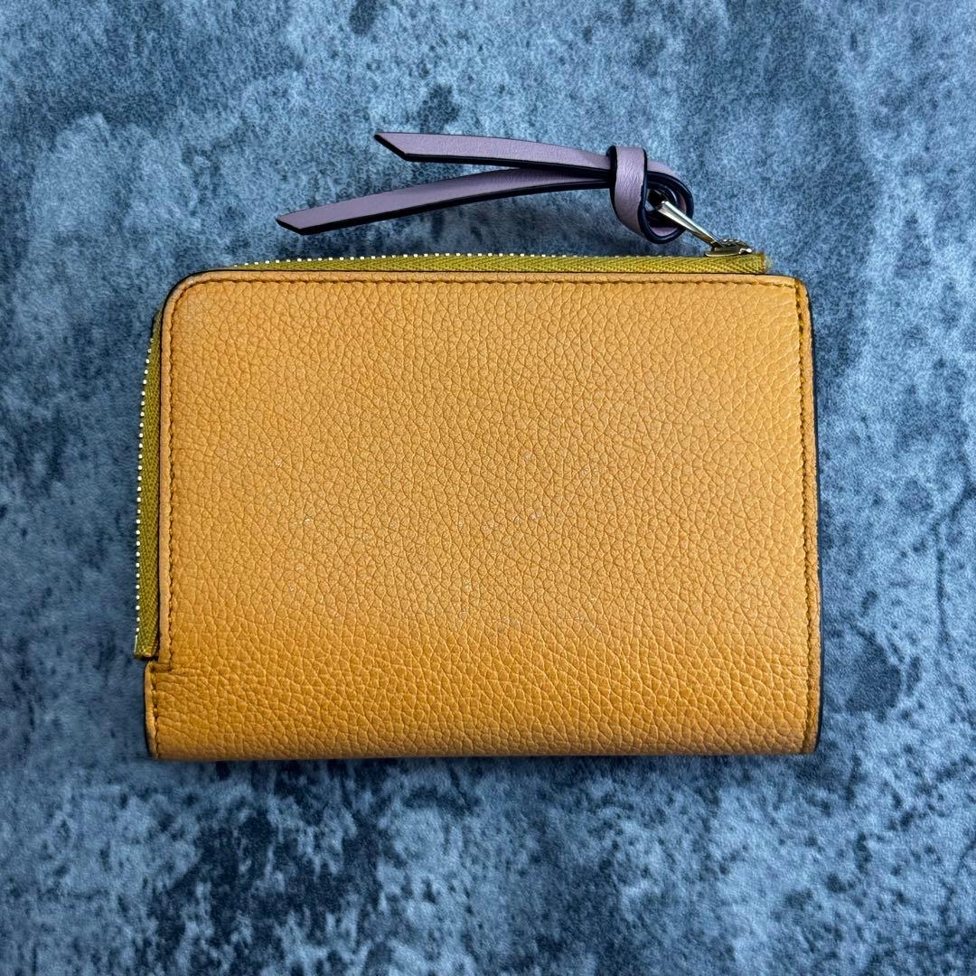 美品✨ロエベ アナグラム コンパクトジップウォレット 二つ折り財布