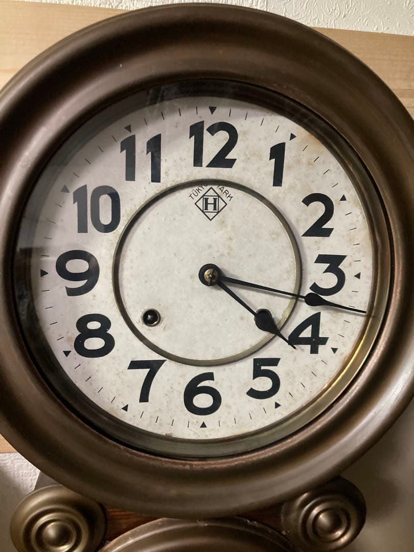 訳あり 北出時計製造所 アンティークダルマ時計1896年製造 稼働中