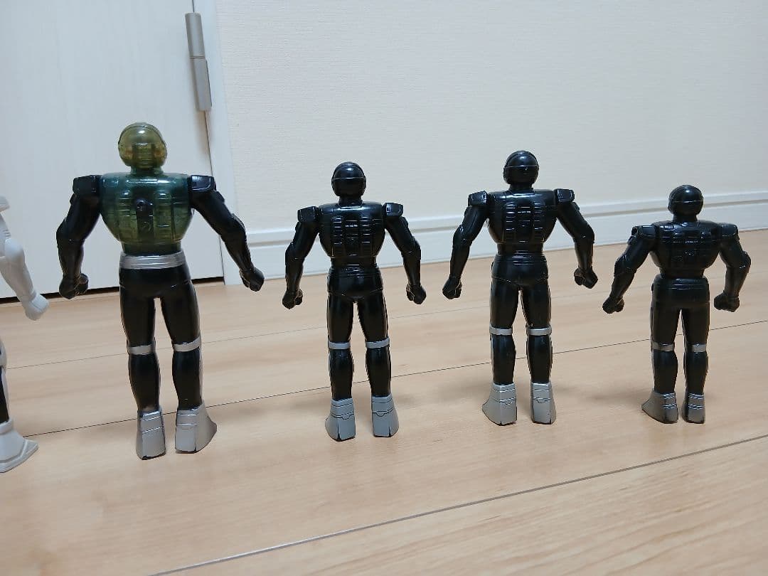 当時物 ソフビ人形 宇宙刑事シャリバン シャイダー ジャスピオン スピルバン