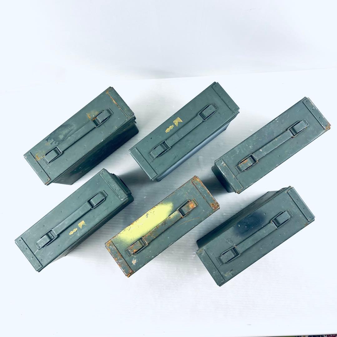 アンモボックス 7.62mm NATO弾 弾薬箱 ミニタリー NATO軍　6個