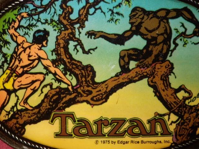 70'S★ターザン★ベルト バックル★12★ビンテージ★アメコミ★漫画★ヒーロー