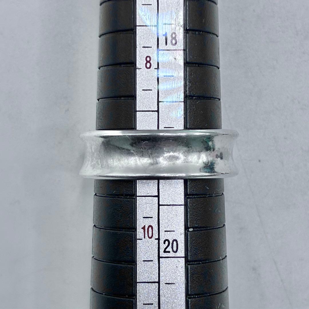 【大きいサイズ】ティファニー 20号 ナローリング シルバー 美品