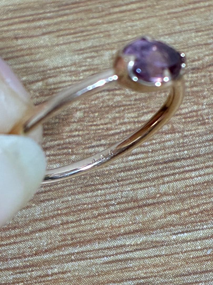 【ネココネコ】K18PG マラヤガーネットリング　10.5号